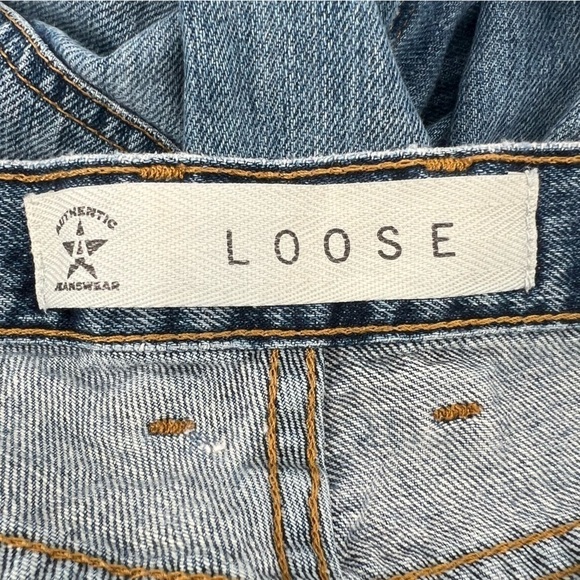 Arizona Jean Company Loose Fit Distressed Rough Hem Jeans Size 40 x 32 Men’s - Picture 5 of 5